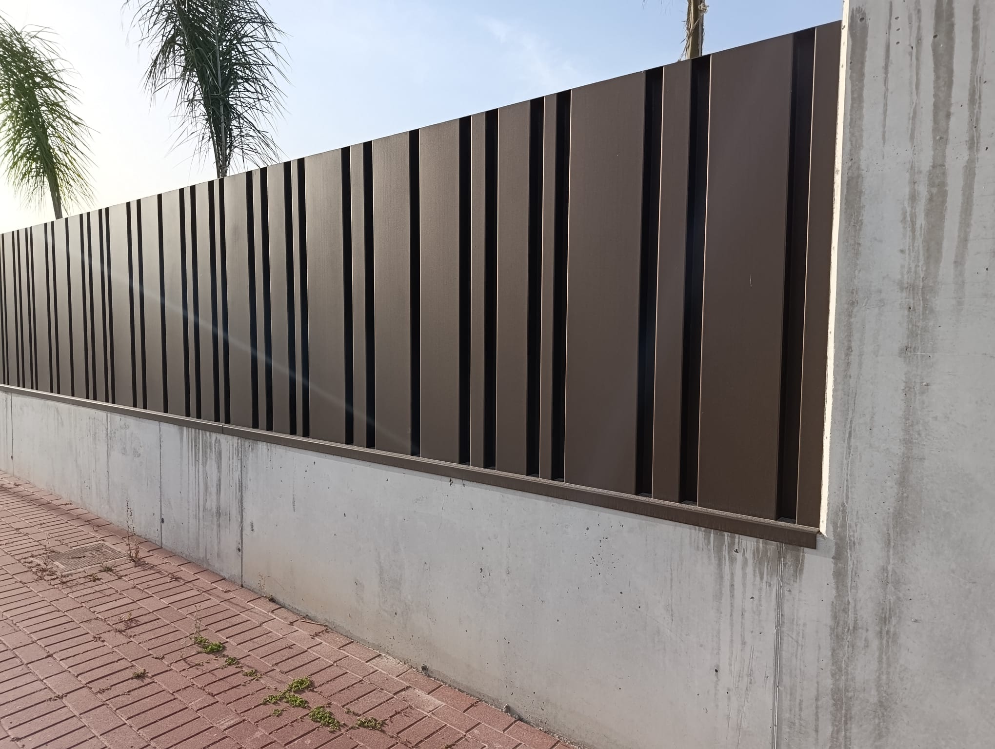 Valla exterior de hierro